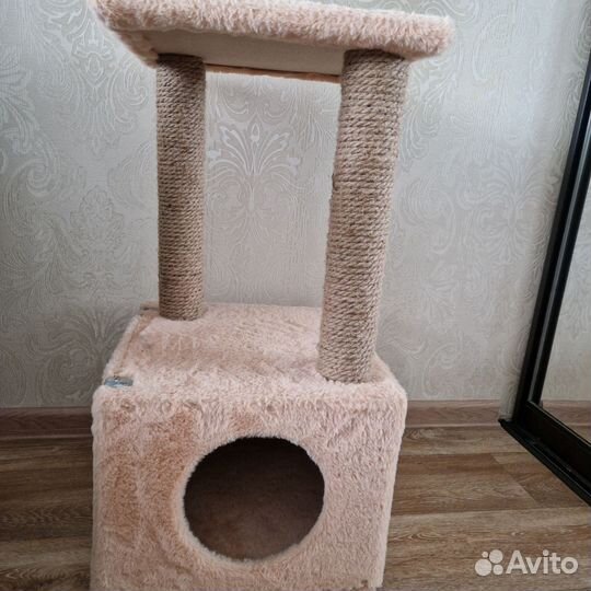 Когтеточка домик для кошки бу