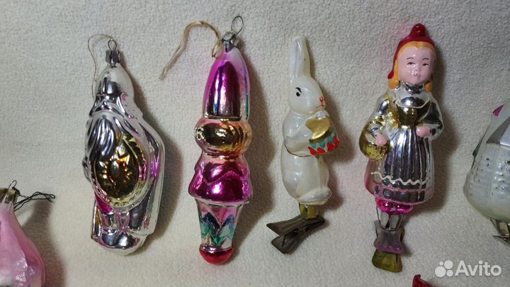 Елочные игрушки СССР. 18 шт