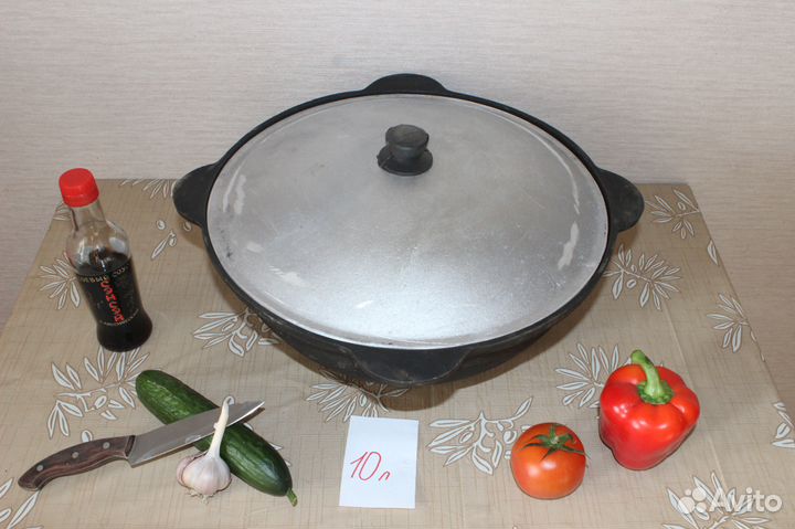 Казан 8, 12 литров из чугуна