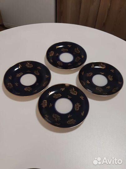 Чайная пара. Блюдца. Фарфор. лфз