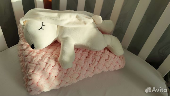 Плед из Alize Puffy узор 