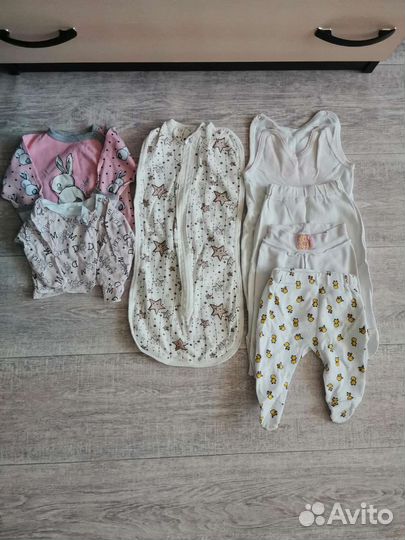 Вещи пакетом на девочку с 0 до 3-х месяцев