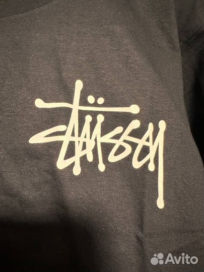 Черная Футболка stussy