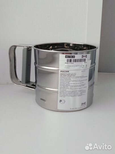 Икеа IKEA кружка-сито Идеалиск нержавеющая сталь