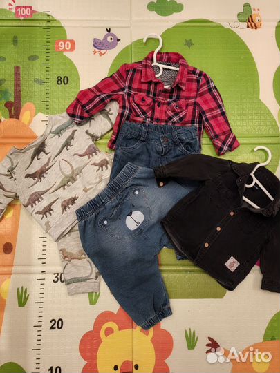 Пакет фирменных вещей на мальчика 68 74 next