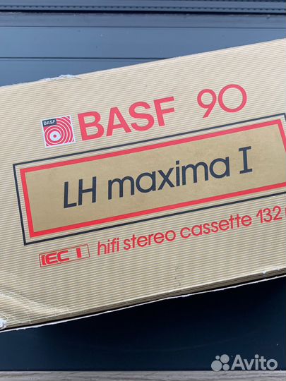 Аудиокассеты basf LH Maxima I 90. 1985 год