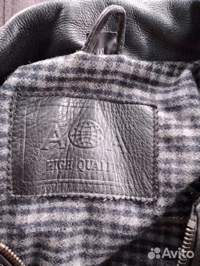 Кожаная куртка мужская р 52