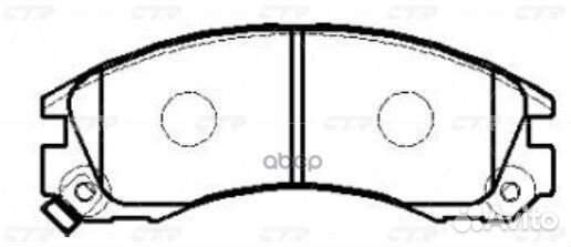 Колодки тормозные дисковые передние mitsubishi