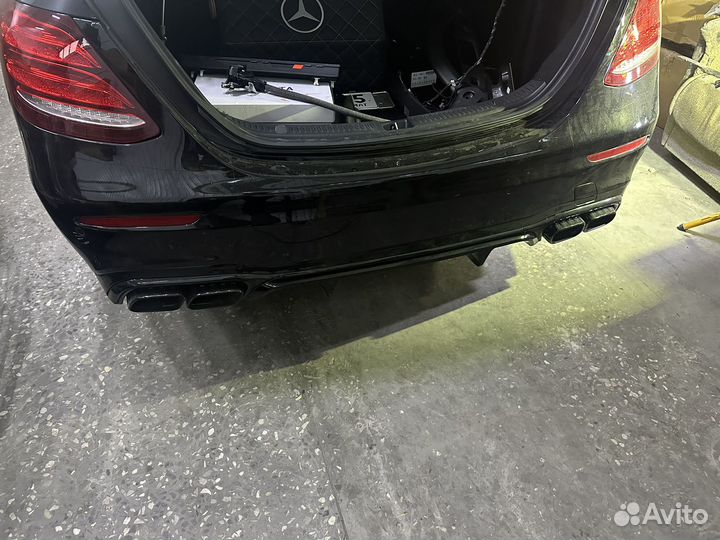 Задний бампер на mercedes w213