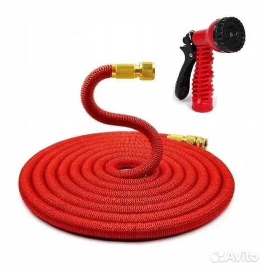 Шланг поливочный растягивающийся 62 метра