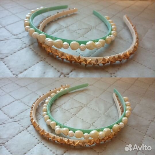 Ободки, заколка для волос, маски для лица, колье