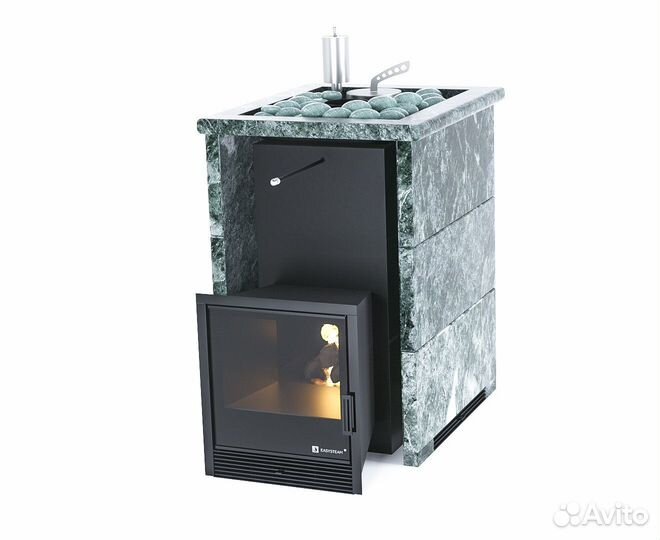 Печь банная Анапа в кожухе открытый верх