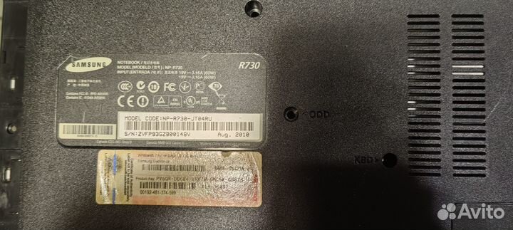 Корпус для ноутбука samsung NP-R730