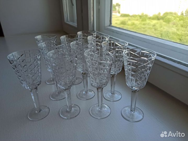 Хрустальные бокалы СССР 5 шт