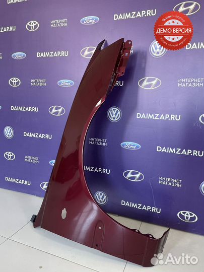 Крыло Hyundai Accent правое вишневый перламутр