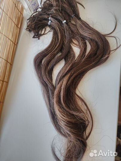 Волосы для наращивания 60 см бу