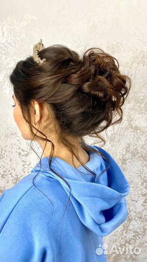 Укладка прическа