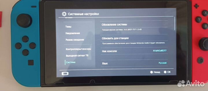 Nintendo switch 1 ревизия, прошитый