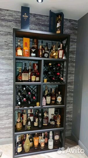 Стеллаж для вина, лофт