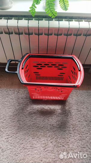 Корзина продуктовая тележка на колесиках
