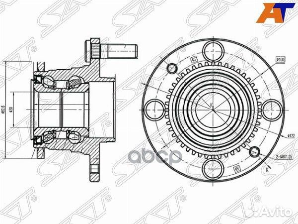 Ступичный узел задн. mazda familia/323 BJ5P 98