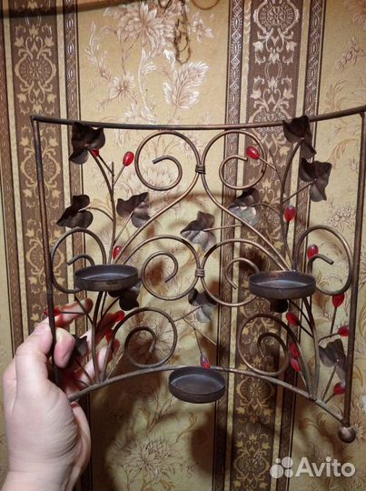 Подсвечник металлический