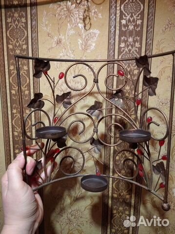 Подсвечник металлический