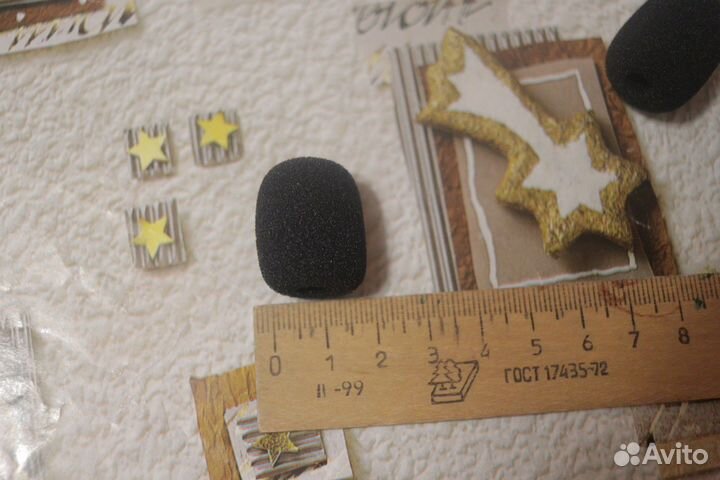 Поролон на микрофон петличный