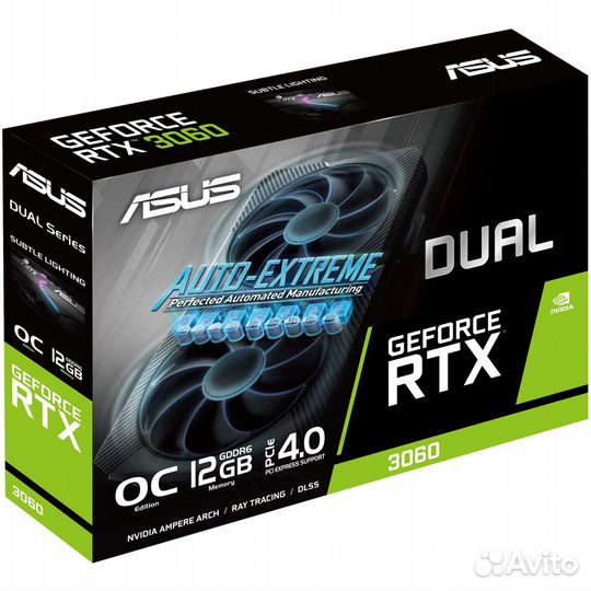 Новая Видеокарта asus RTX 3060 12GB +Чек Гарантия