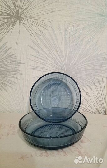 Салатник цветное стекло СССР