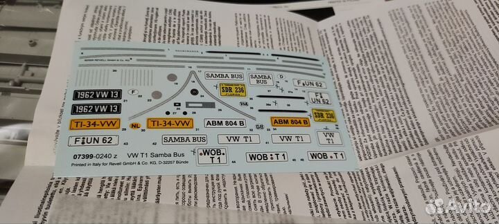 Модель для сборки Т1 Samba Bus Revell 07399