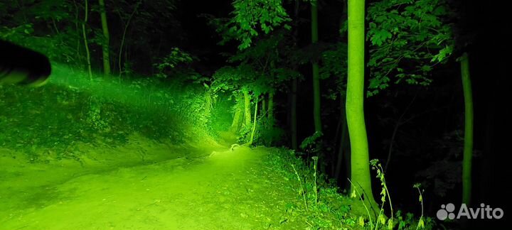 Фонарь Convoy S21B зелёный свет, новый