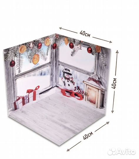 Фотофон угловой новогодний