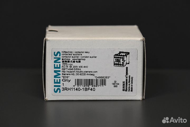 Siemens 3RH1140-1BF40 Контактор, новый, 2 шт