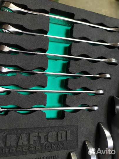 Набор ключей kraftool 18шт, 6-32мм 27079-H18E