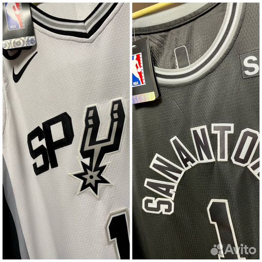 Баскетбольная майка джерси Spurs Wembanyama
