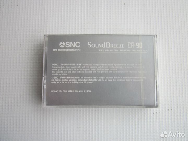 Новая кассета SNC SoundBreeze CR90 (Япония)