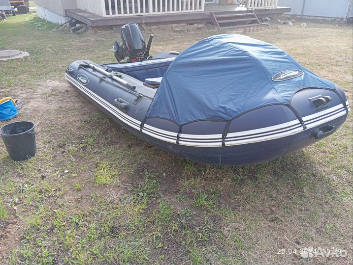 Лодка пвх с мотором Гладиатор 370 хидея 9.8
