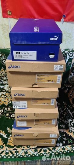 Коробки от обуви asics и puma