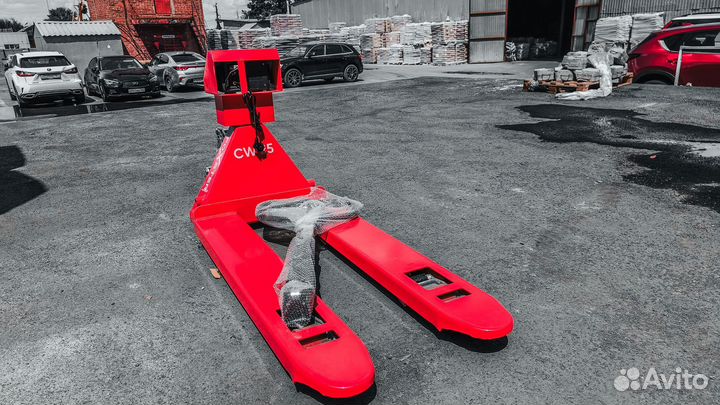 Гидравлическая тележка рохля с весами