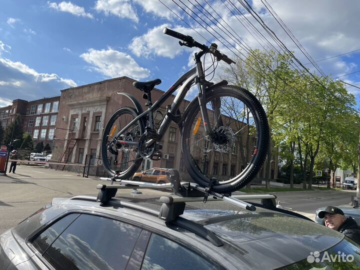 Велокрепление Атлант Roof Rider сербристое