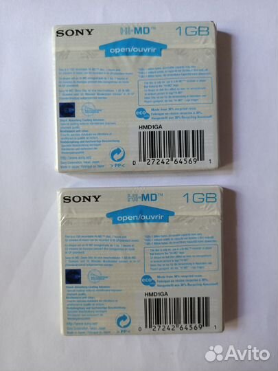 Минидиск Sony HI-MD 1 гб
