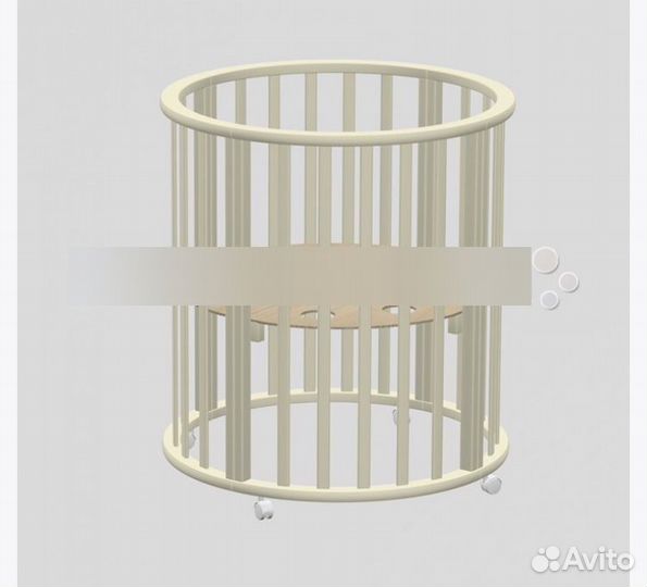 Детская кроватка 3 в 1 с матрасами и балдахином