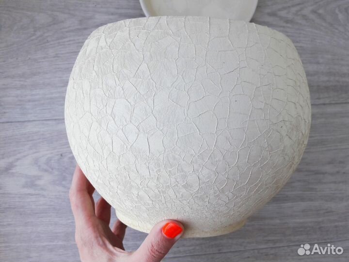 Кашпо керамика Шар - вуаль