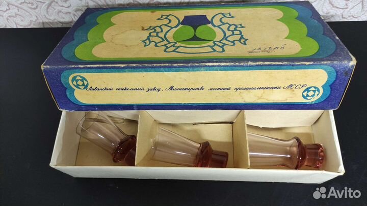 Набор рюмок для ликёра СССР Латвия