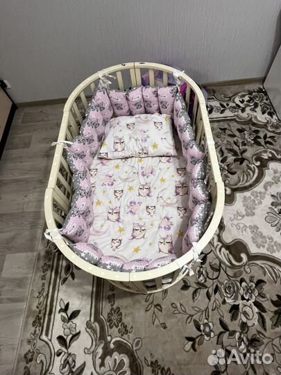 Кроватка для девочки б/у