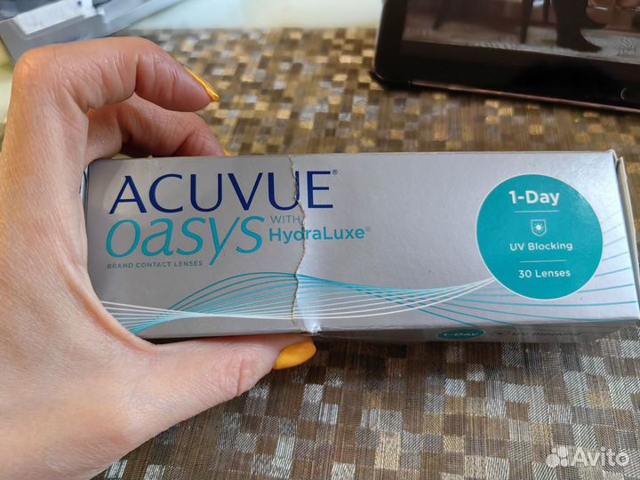 Линзы acuvue oasys 1-day -2 D 8,5 BC 21шт