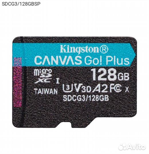 Карта памяти Kingston Canvas Go Plus microsdxc UH