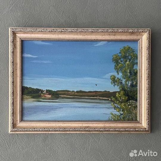 Этюд на свежем воздухе, масляная живопись