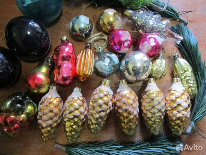 Винтажные ёлочные игрушки из СССР
